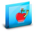 Folder Apple Blue Icon 128x128 png